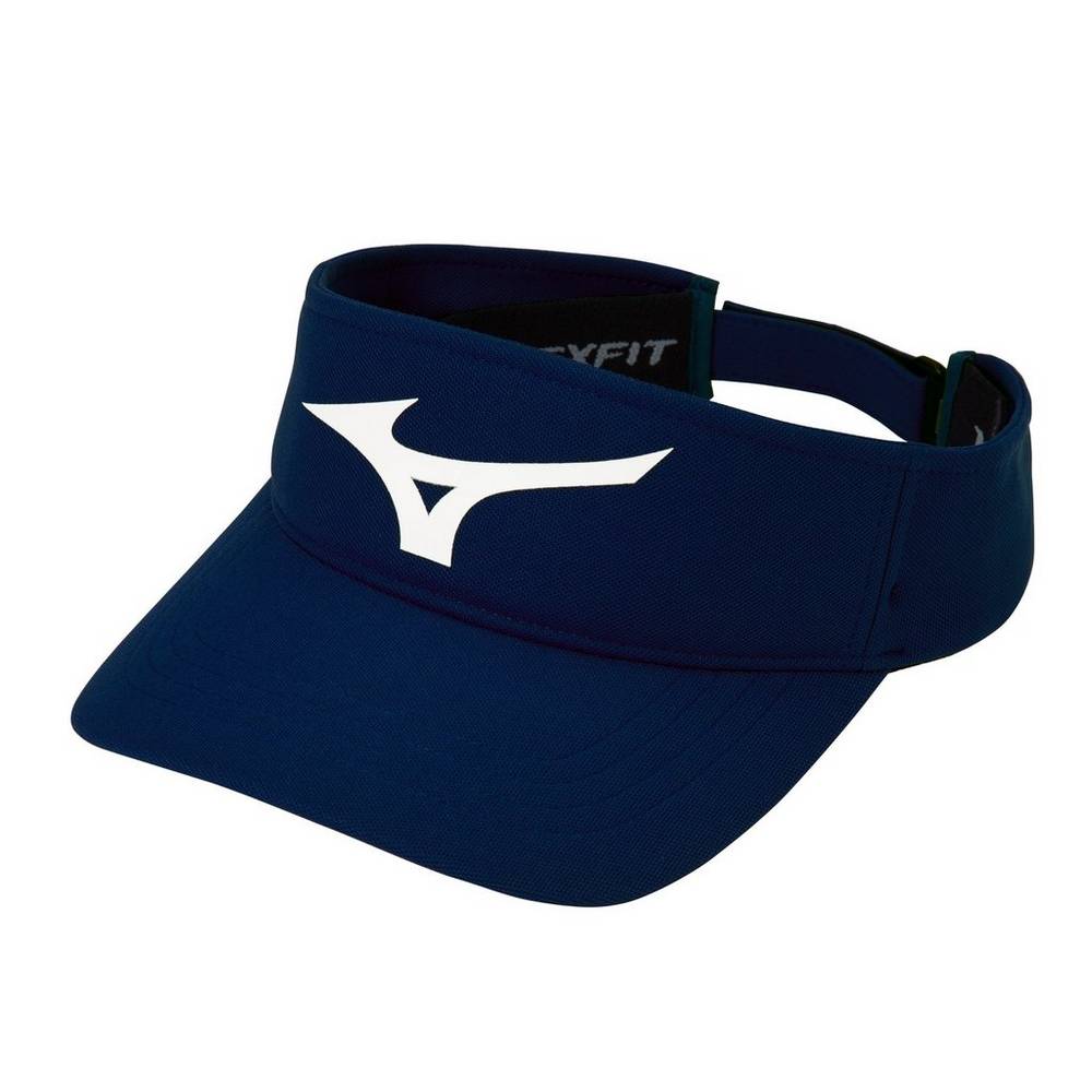 Mens Mizuno Diamond Baseball Visor Navy/White Philippines (UNZJEH306)